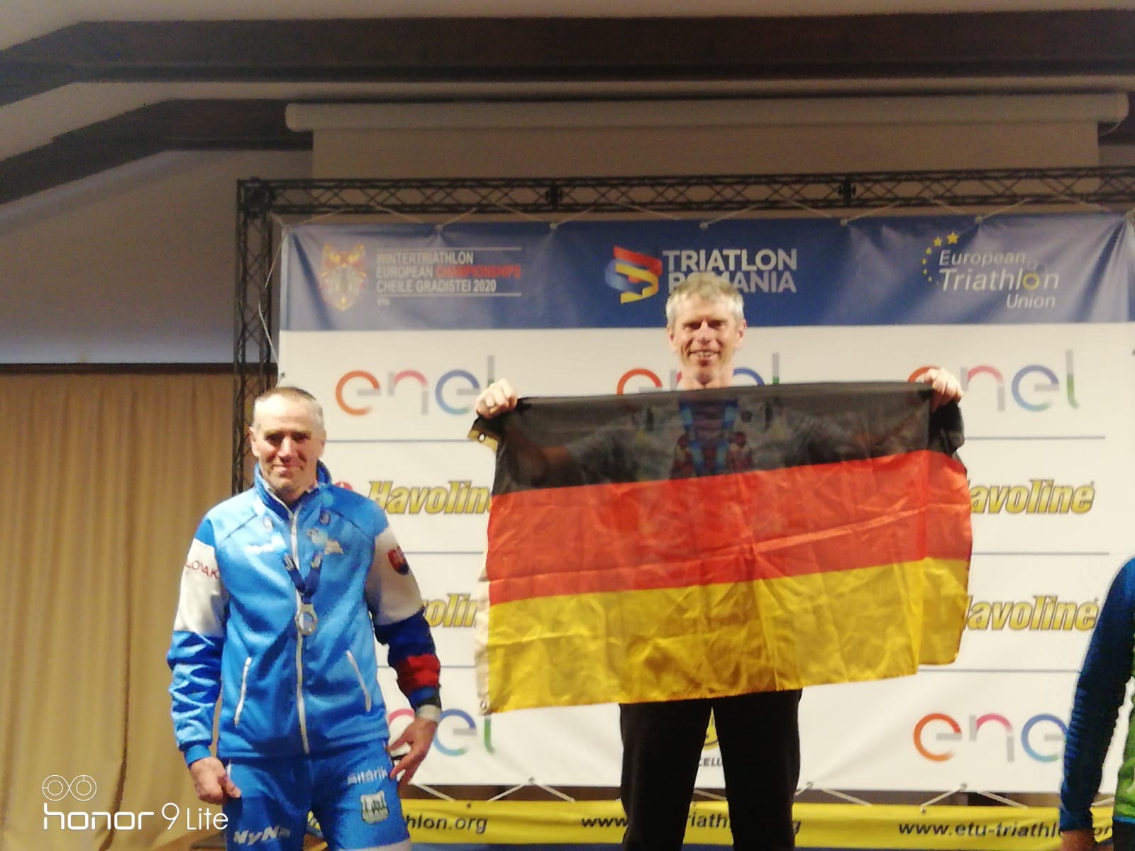 Markus Denz mit Deuschlandflagge